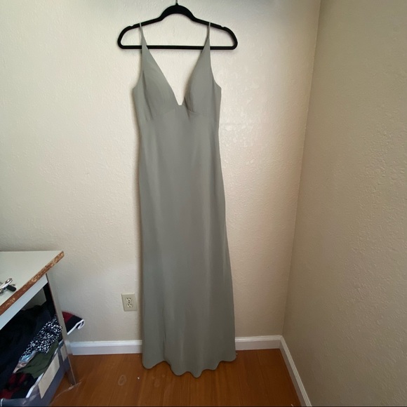 Jenny Yoo Bridesmaid Dress Size 6 Moss/Green - Picture 4 of 16